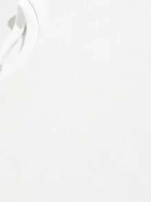 SHEIN EZwear 聖誕圖案加絨內裏運動衫 - 白色 - 查看 8