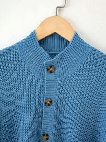 Teen Boy Button Front Cardigan