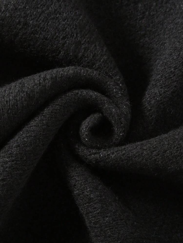 Tween Girl Letter Pattern Hooded Cardigan