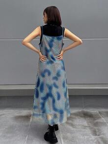 FRIFUL Graphic Print Slip Dress Without Tee - Multicolor - View 3