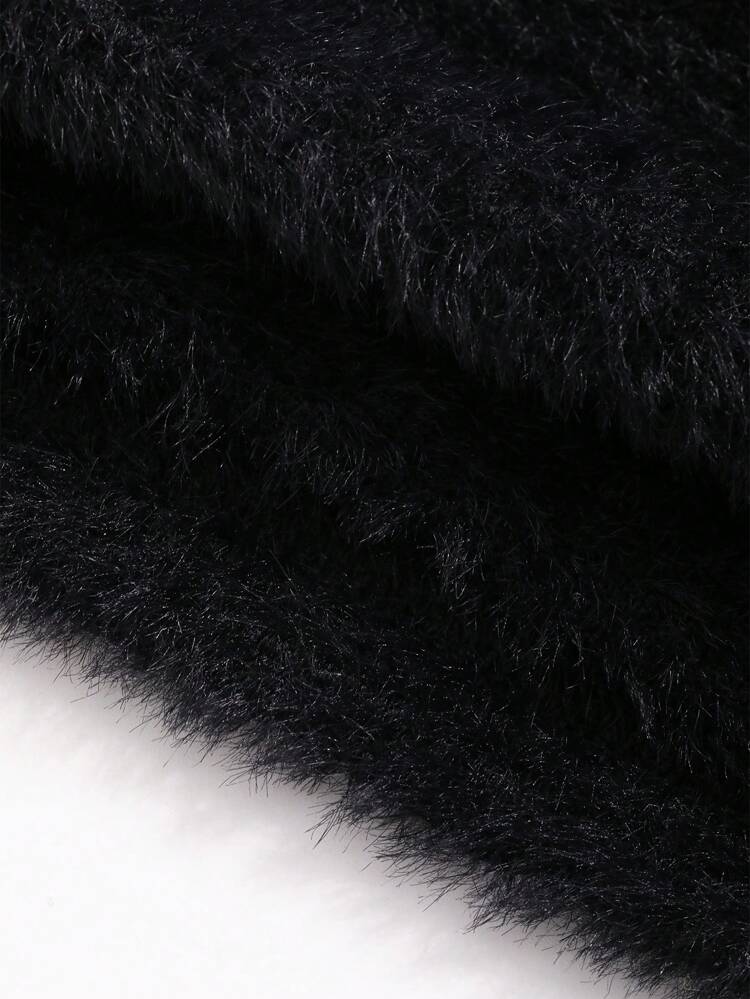 Solid Crop Fluffy Bandeau Festival
