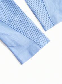 Maternity Solid Raglan Sleeve Tee - Baby Blue - View 4