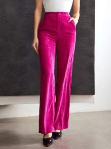 MOTF PREMIUM VELVET SUIT PANTS - Hot Pink - View 2