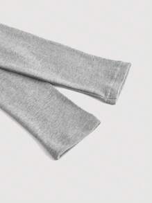 SHEIN MOD Áo hoodie có dây rút kéo khóa cho mùa thu/đông - Xám - Xem 5