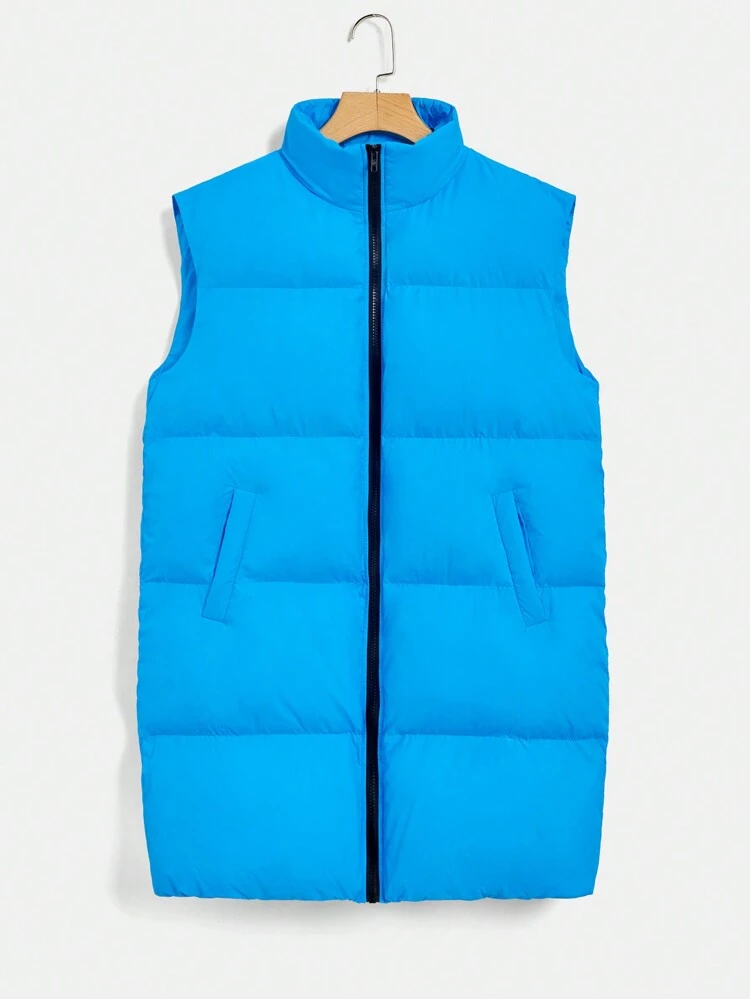 Zip Up Vest Padded Coat For Winter