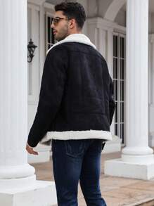 男士外套 - 黑與白 - 查看 5