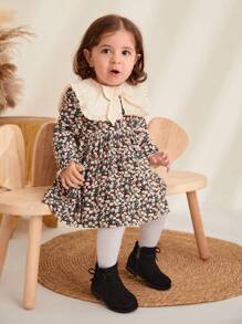 Cozy Pixies Baby Girls Bow Decor Breathable Fashion Classic Boots For Outdoor - Black - View 3