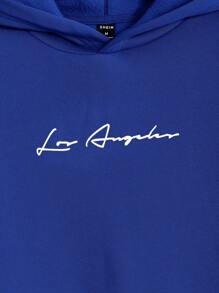 Manfinity VCAY Men Letter Graphic Hoodie