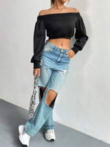 SHEIN Essnce 女士衛衣 - 白色 - 查看 6