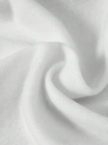 SHEIN 青少年男孩人物及标语图案卫衣 - 白色 - 查看 3