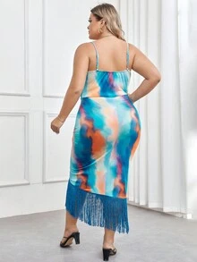 Đầm Plus Size - Màu xanh lam - Xem 2