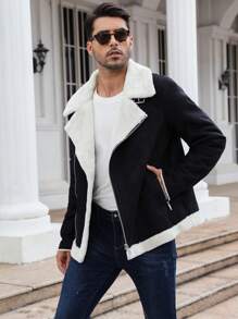 男士外套 - 黑與白 - 查看 4