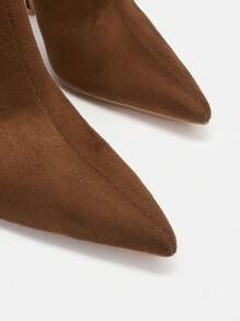 SheIn BIZ 女性時尚舒服的靴子 - 棕色 - 查看 7