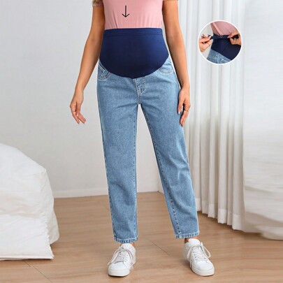 Premaman Jeans a gamba dritta vita a banda larga
