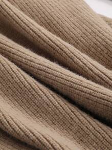 DAZY Chất rắn Mở Mặt trước Áo nịt dài - Cà phê nâu - Xem 7