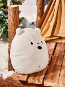 We Bare Bears X SHEIN Polar Bear Plush Pillow - White - View 6