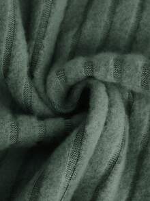 青少年女孩素色T恤和高衩半身裙 - 綠色 - 查看 7