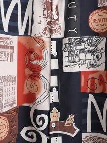 Manfinity Men Letter Graphic Shirt Without Tee - Multicolor - View 7