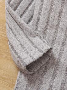 SHEIN 男小童3入組高領條紋針織T恤 - 彩色 - 查看 5