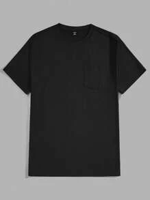 Manfinity Hypemode Men Plus 3pcs Solid Pocket Patched Tee - Multicolor - View 4