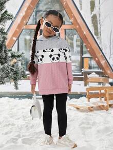 Áo nỉ in hình gấu trúc phối màu dành cho bé gái - Nhiều màu - Xem 3