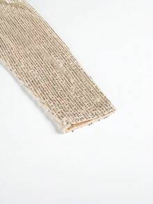 女士派对上衣，亮片华丽优雅开襟外套，长袖开衫，音乐节服装，新年服装