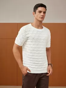 Manfinity VCAY Men Pointelle Knit Top