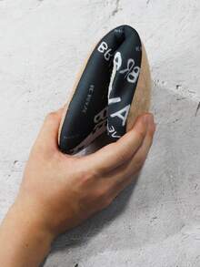 復古風格男士酷字母圖案拖鞋帶彈性和塵土反抗,合適的適用於家庭和臥室 - 彩色 - 查看 3