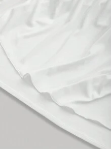 SHEIN MOD 拼接邊紐扣細節吊帶洋裝