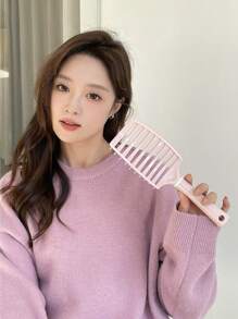 DAZY 1 件粉色塑料梳子，适合女孩女士日常佩戴