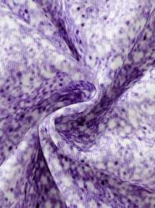 SHEIN Cô Gái Trẻ Đồ họa Hình Áo nỉ - Màu tím - Xem 4