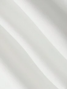 Manfinity Homme 男款寬鬆字母圖案束口褲 - 白色 - 查看 5