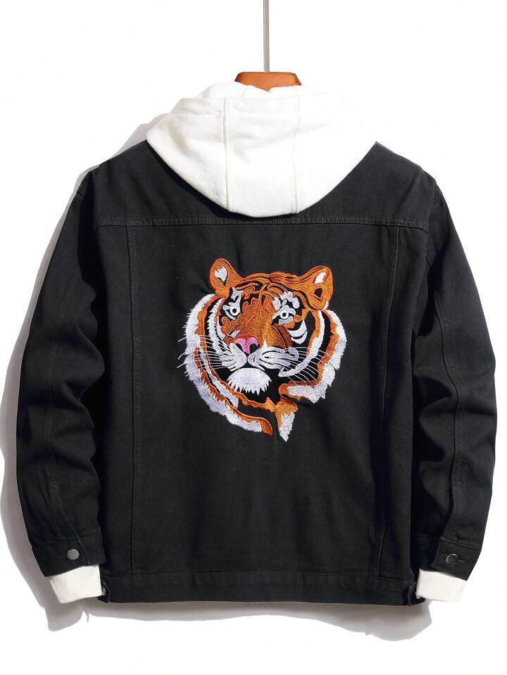 Tiger denim jacket mens deals