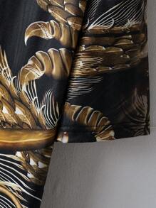 Manfinity LEGND 男士大码龍印花T恤 - 彩色 - 查看 5