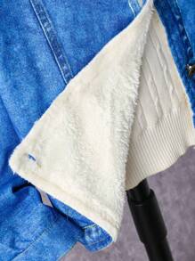 Chaqueta cálida con forro térmico y estampado digital 3D para niños preadolescentes