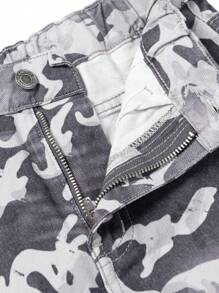 Tween Boy Camo Print Jeans - Multicolor - View 3