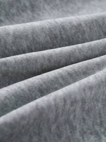 SHEIN Essnce Khối màu Dây rút Áo Hoodie & Quần thể thao - Nhiều màu - Xem 5