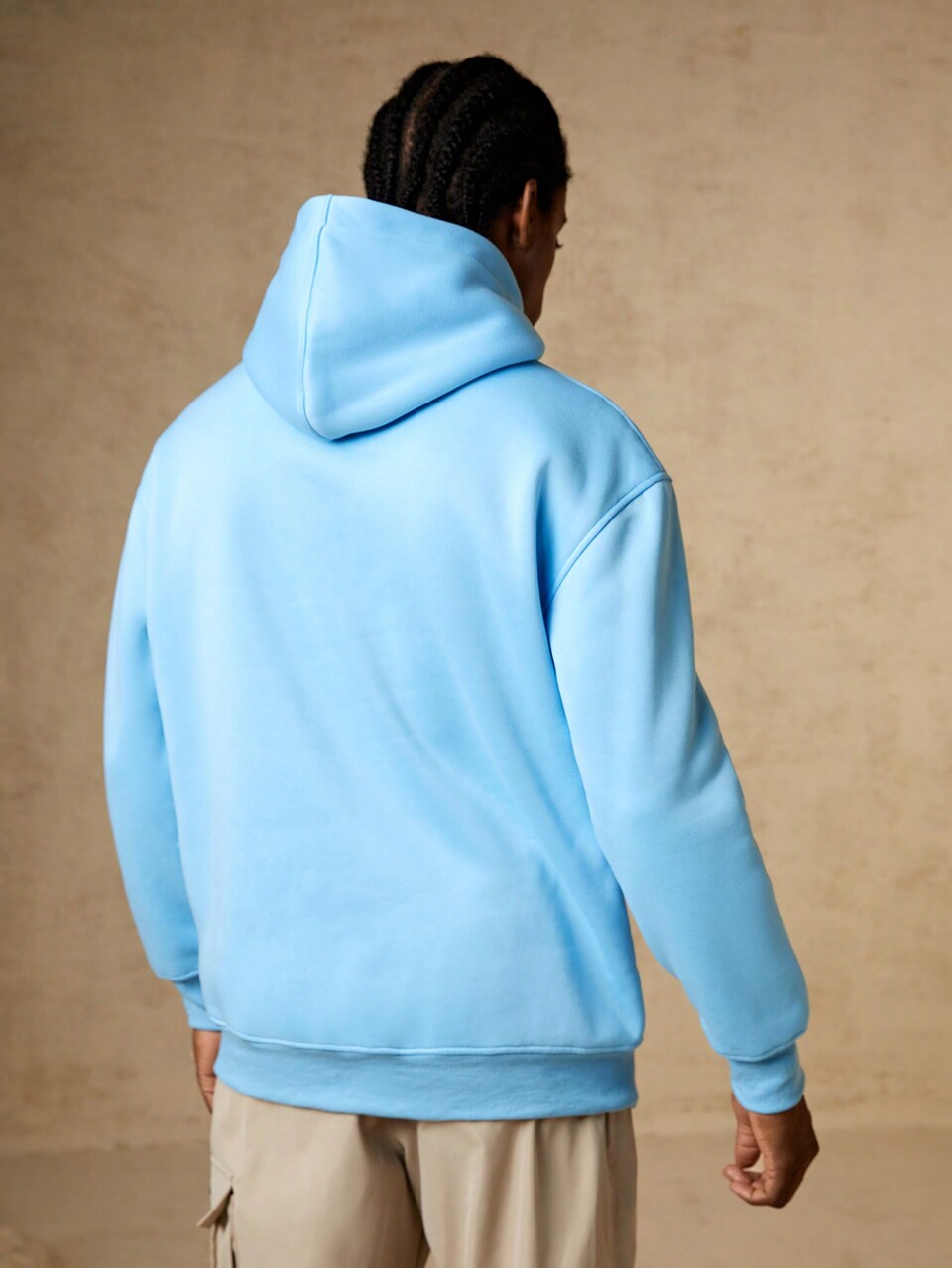 Men Letter Graphic Kangaroo Pocket Outdoor Hoodie