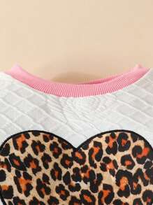 2入組嬰兒女童長袖上衣和褲子套裝,秋冬季休閒裝 - 白色 - 查看 5