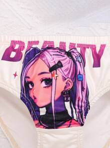 Cô gái Tween 3pcs Đồ họa Hình & Chữ cái Ngắn gọn - Nhiều màu - Xem 6