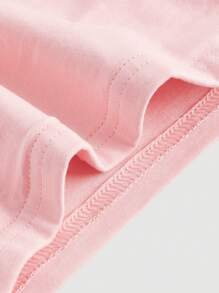 SHEIN x Marika Sila SHEIN MOD Solid Tie Shoulder Ruched Wide Strap Slim Fit Pink Top,Valentine Outfits