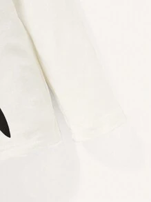 Baby Boy Cartoon Graphic Tee for Christmas - White - View 4