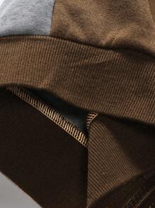 Manfinity Hypemode Men Colorblock Zip Up Drawstring Hoodie Without Tee - Multicolor - View 3