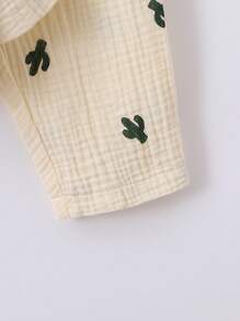 SHEIN Baby Boy Cactus Print Shirt & Pants