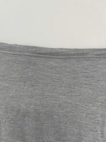 DAZY Solid Drop Shoulder Crop Tee Preppy Tops Long Sleeve Women Tops,Fall Women Clothes