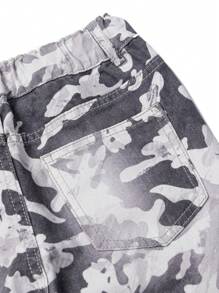 Tween Boy Camo Print Jeans - Multicolor - View 7
