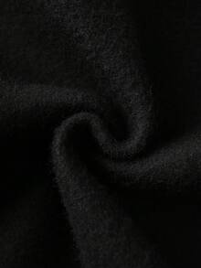 Manfinity Homme Nam In Chữ & Sao Dây kéo Dây rút Ngoại cỡ Hoodie - màu đen - Xem 7