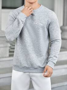 GENTILAND 男士字母圖案衛衣和衛褲 - 彩色 - 查看 4