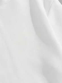 GENTILAND Áo nỉ trùm đầu in chữ và cây thông Noel cỡ lớn cho nam - trắng - Xem 6