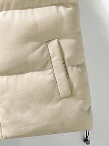 Veste matelassée avec zip et cordon de serrage à la taille pour homme